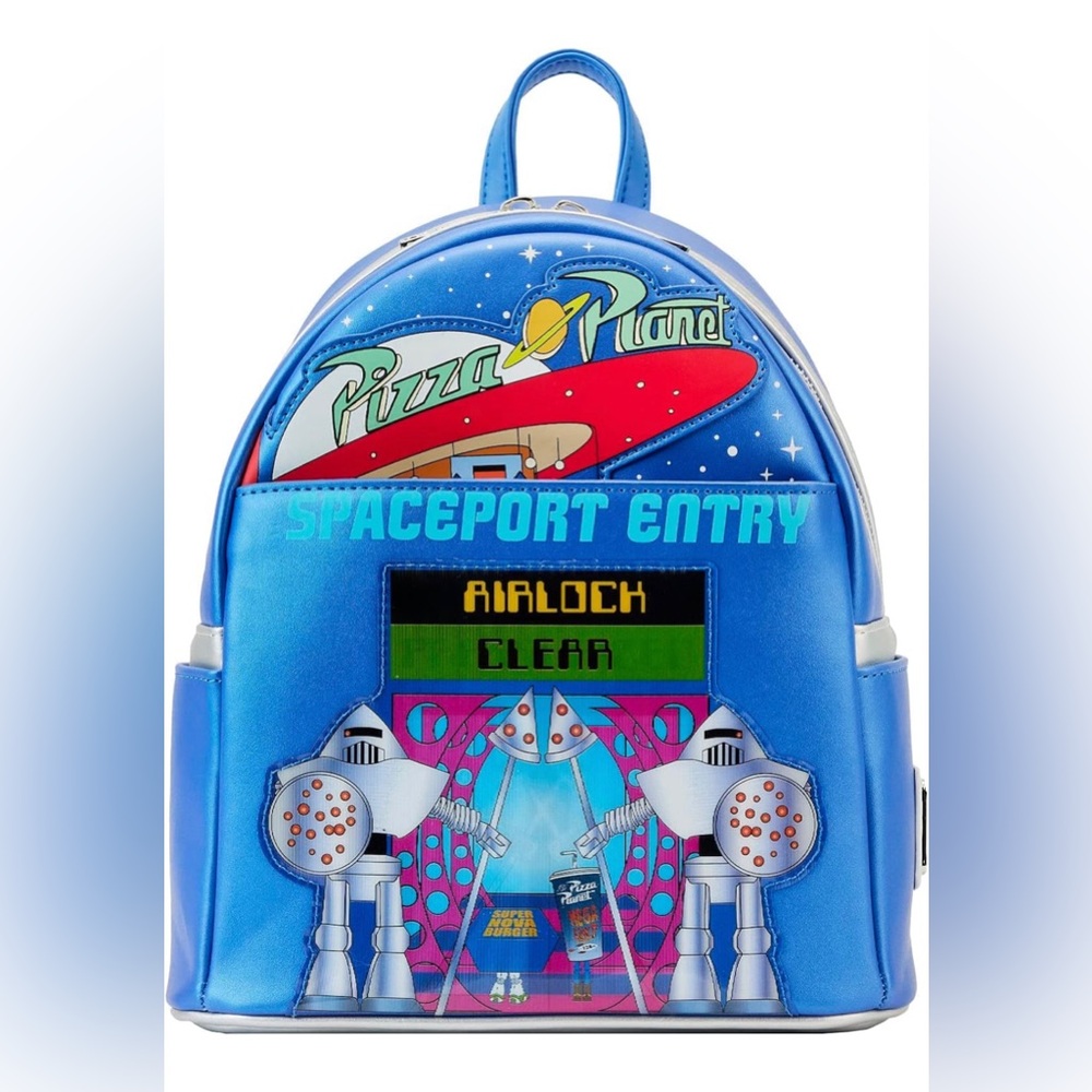 Loungefly Pixar Toy Story Pizza Planet Space Entry Mini Backpack
